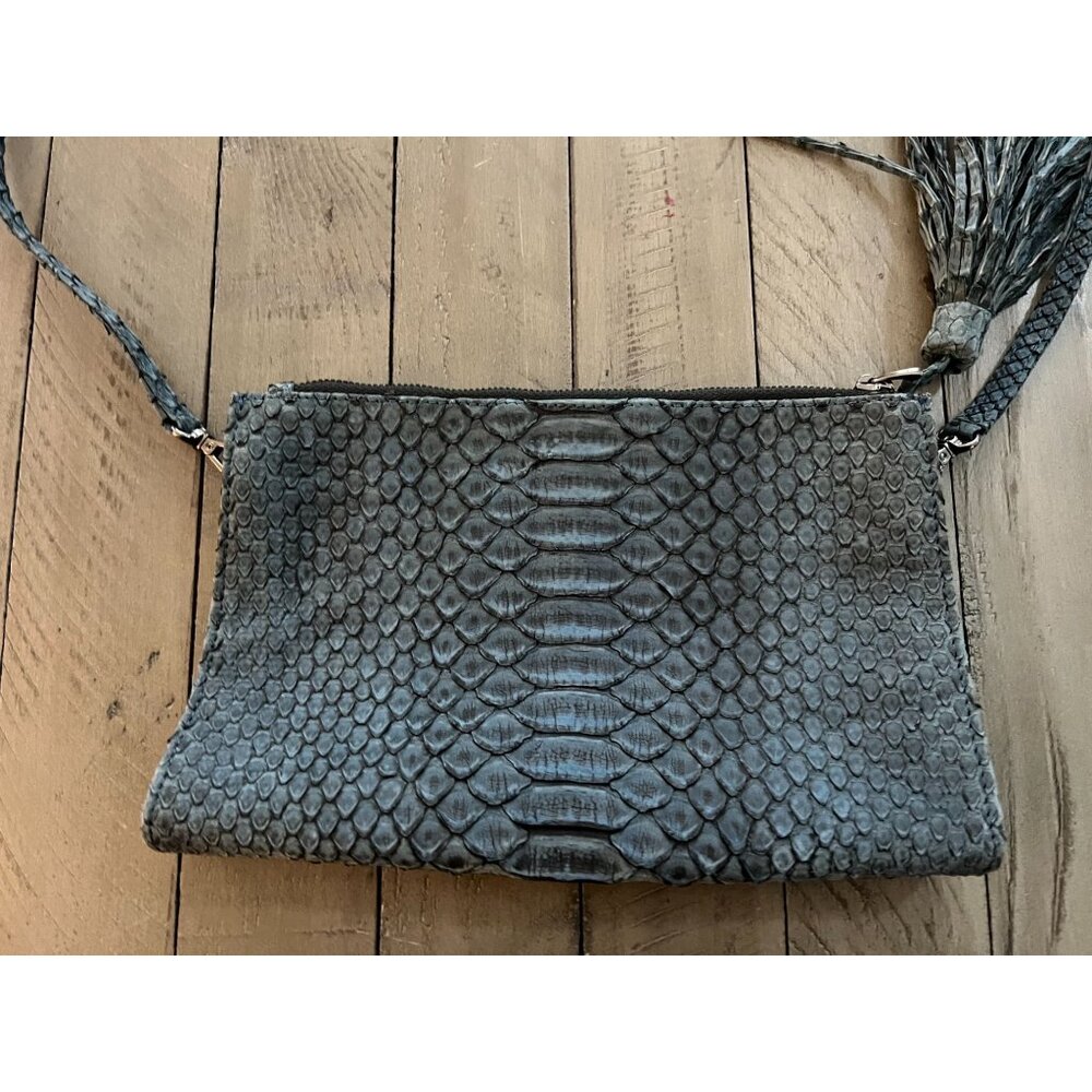 J. Markell Deb Python Snakeskin Convertible Cross… - image 6